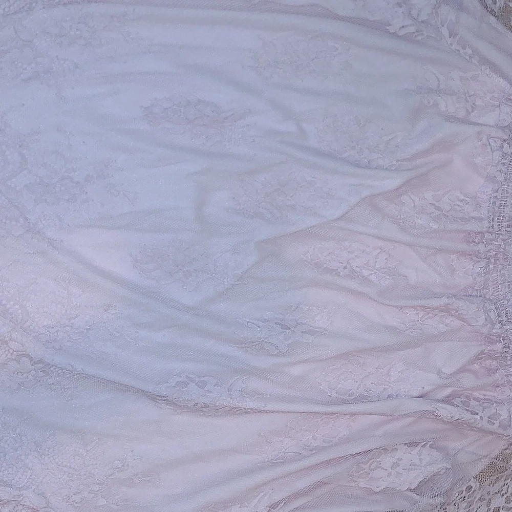 Roaman's Off the Shoulder Pale Pink  Lace Top.  Size 18W